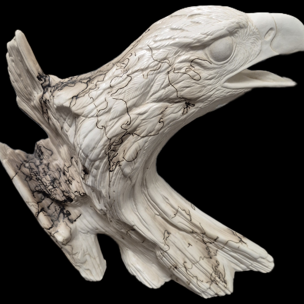 Navajo Horse Hair Intricate Eagle Sculpture